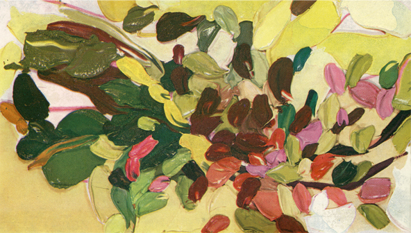 Renata Rampazzi - Fiori (1972 - olio su tela 50 x 85)