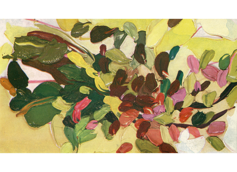 Renata Rampazzi - Fiori (1972 - olio su tela 50 x 85)