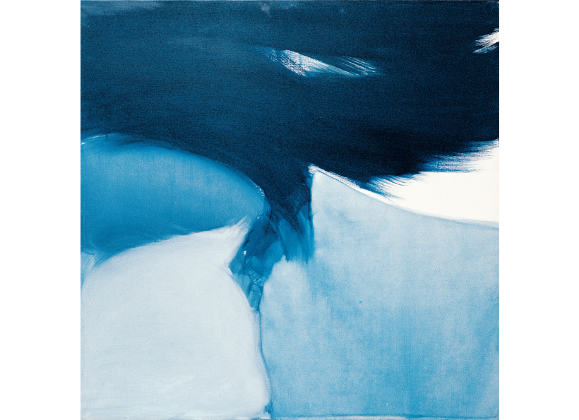 Renata Rampazzi - Variazione blu (1984 - oil on canvas 100 x 100)
