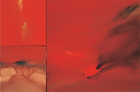 Renata Rampazzi - Sequenza Rossa (2001 - olio su tela 60 x 90)