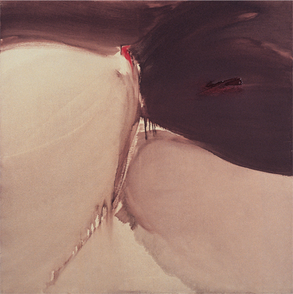 Renata Rampazzi - Segni di terra (1986 - oil on canvas 100 x 100)
