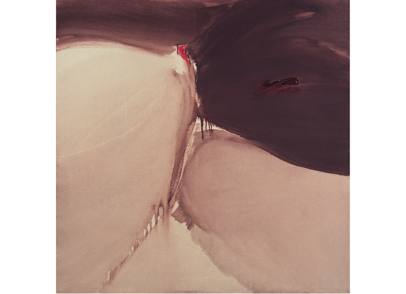 Renata Rampazzi - Segni di terra (1986 - oil on canvas 100 x 100)