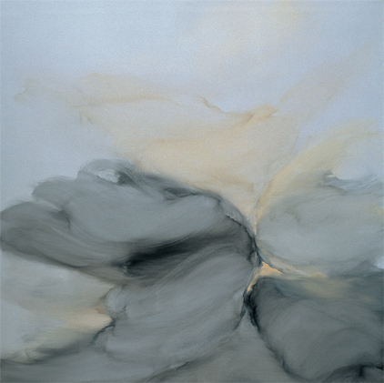 Renata Rampazzi - Stratificazioni (1999 - oil on canvas 200 x 200)