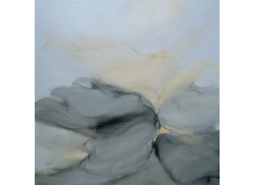 Renata Rampazzi - Stratificazioni (1999 - oil on canvas 200 x 200)